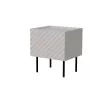 Comodino Cama LUCCA, cama meble, 47x40x52 cm, cashmere, MDF/truciolare, set da 2