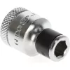 Gedore 1973312 adattatore per inserti, quadro 3/8″ a esagono 1/4″, cromato