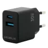 Mobilis 001362 caricabatterie universale per dispositivi mobili, nero, AC Auto