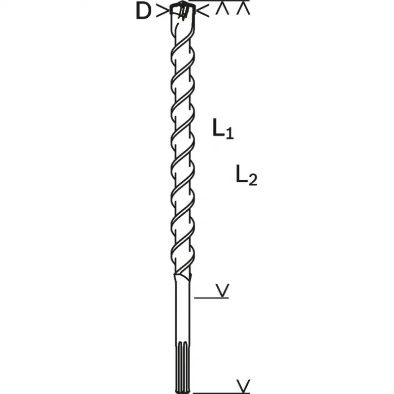 Punta elicoidale Bosch 2 608 586 805 diametro 4 cm