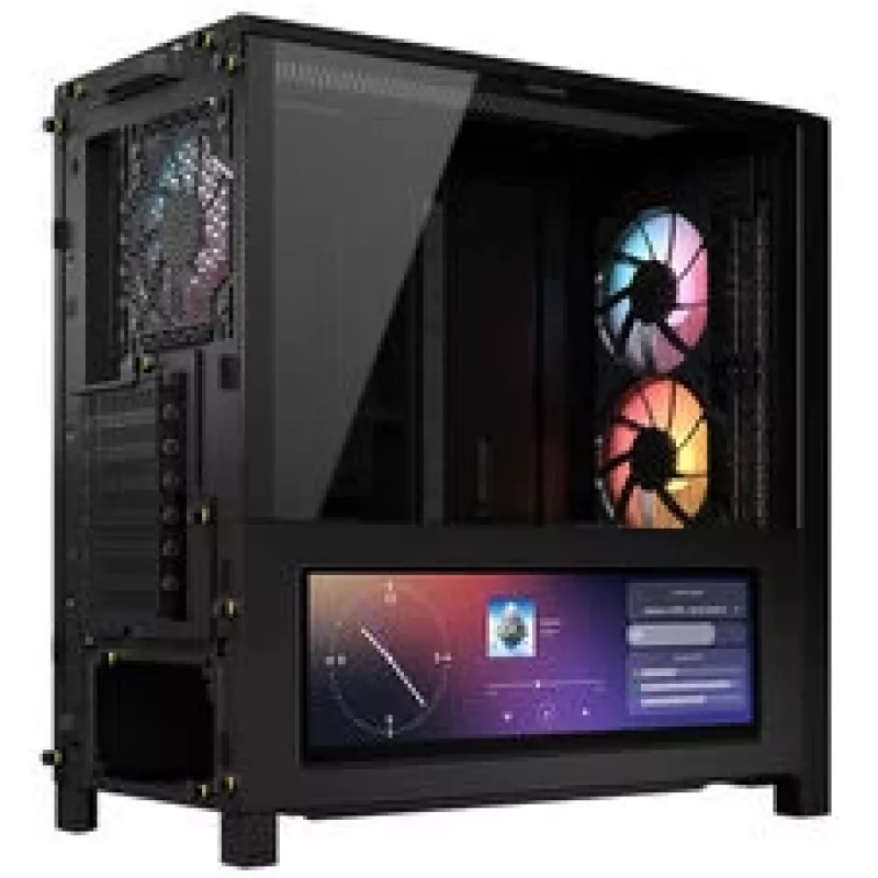 Corsair FRAME 4000D LCD RS case PC, Midi-Tower, ATX, ARGB, vetro temperato - nero