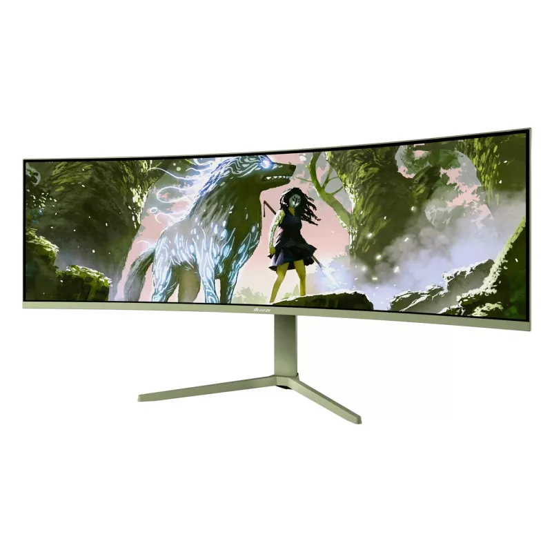 Monitor per computer curvo Arozzi Nova 49 pollici (124,5 cm) Dual QHD 5120×1440 LED VA, 4 ms, verde