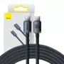 Baseus CAJY000701 Crystal Shine cavo da USB-C a USB-C, 100 W, 480 Mbit/s, 2 m, nero