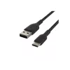 Cavo intrecciato USB-C a USB-A 3m nero
