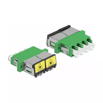 Accoppiatore in fibra ottica DeLOCK 86902 LC Quad femmina a LC Quad femmina monomodale verde