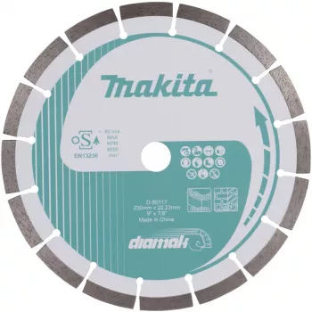 Disco diamantato Makita D-80117 per taglio, 230x22,23 mm
