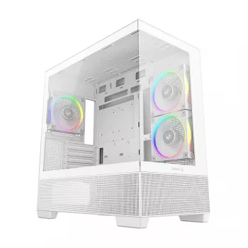 Case PC Midi Tower DeepCool CG380 3F WH — bianco, 235×437×451 mm, supporta 2,5