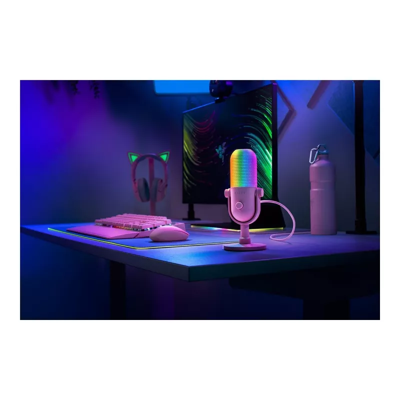 Razer Seiren V3 Chroma rosa microfono per PC