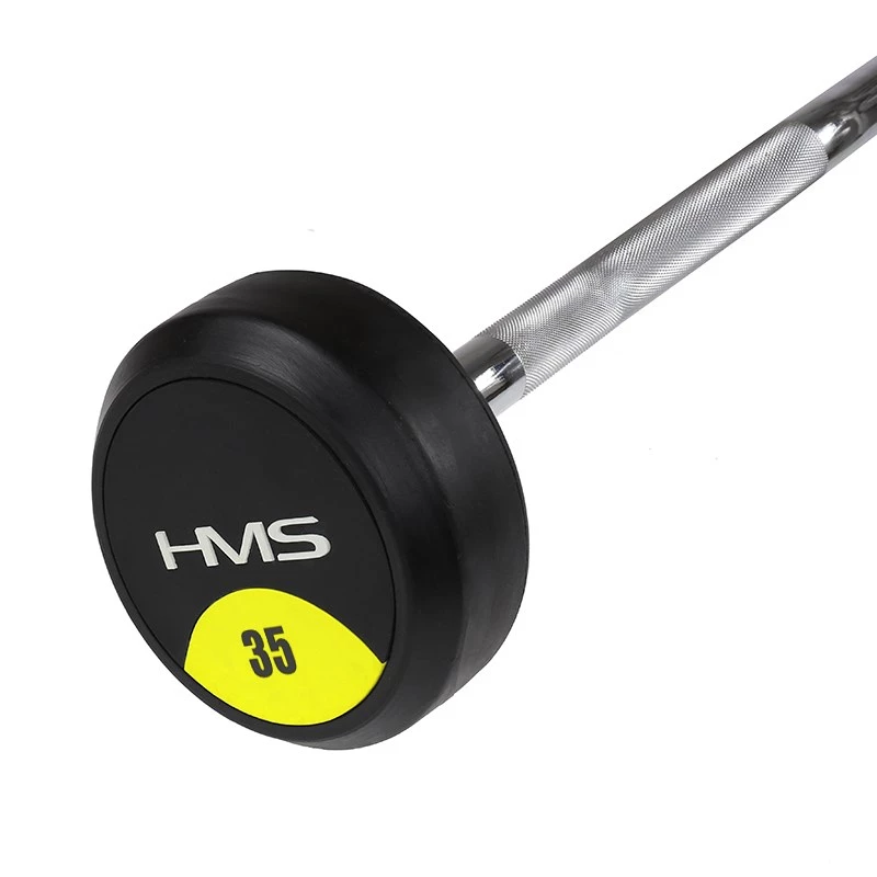 Bilanciere fisso HMS GSL35 / barra gommata sagomata 35 kg