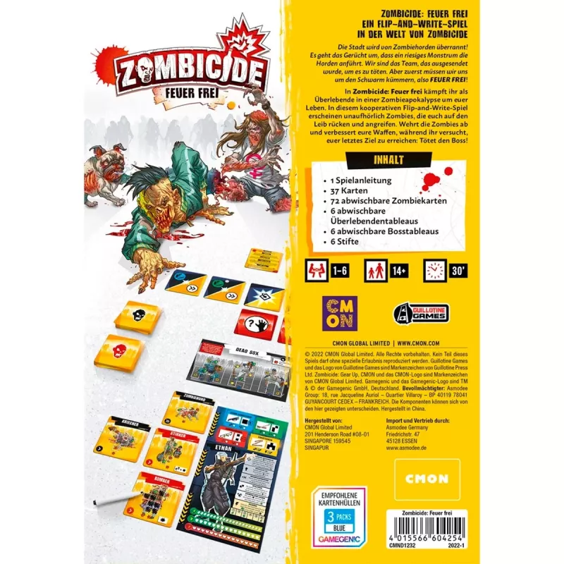 Zombicide Feuer Frei gioco per famiglie