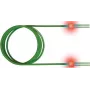 Sacon EasyLan FO LED Patch Cord Premium, duplex - cavo patch - LC multimodale (M) a LC multimodale (M) - 1 m - fibra ottica - duplex - 50/125 micrometri - OM3 - acquamarina, RAL 6027