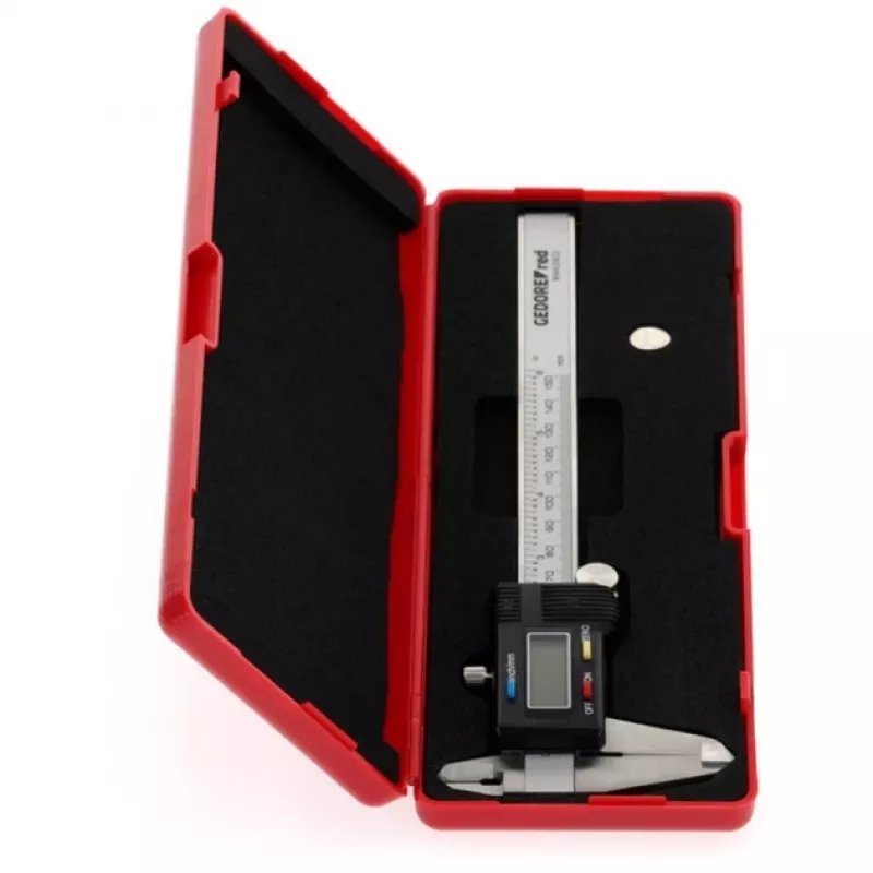 Gedore RED R94420021 3301430 calibro digitale, 0–153 mm, mm/pollici, grigio