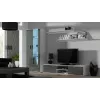 Cama supporto TV SOHO 180 bianco/grigio lucido