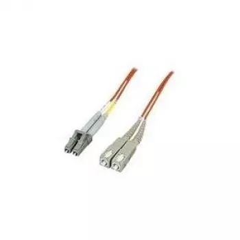Cavo patch in fibra ottica Intellinet, OM2, LC/SC, 1 m, arancione, duplex, multimodale, 50/125 µm, LSZH, fibra ottica, garanzia a vita