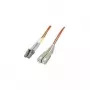 Cavo patch in fibra ottica Intellinet, OM2, LC/SC, 1 m, arancione, duplex, multimodale, 50/125 µm, LSZH, fibra ottica, garanzia a vita