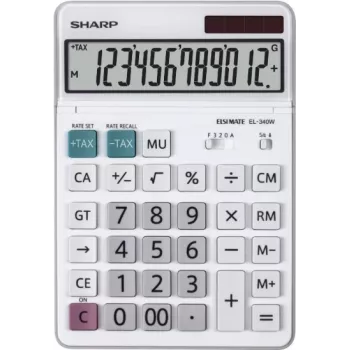 Sharp EL-340W Calcolatrice da tavolo con display bianco