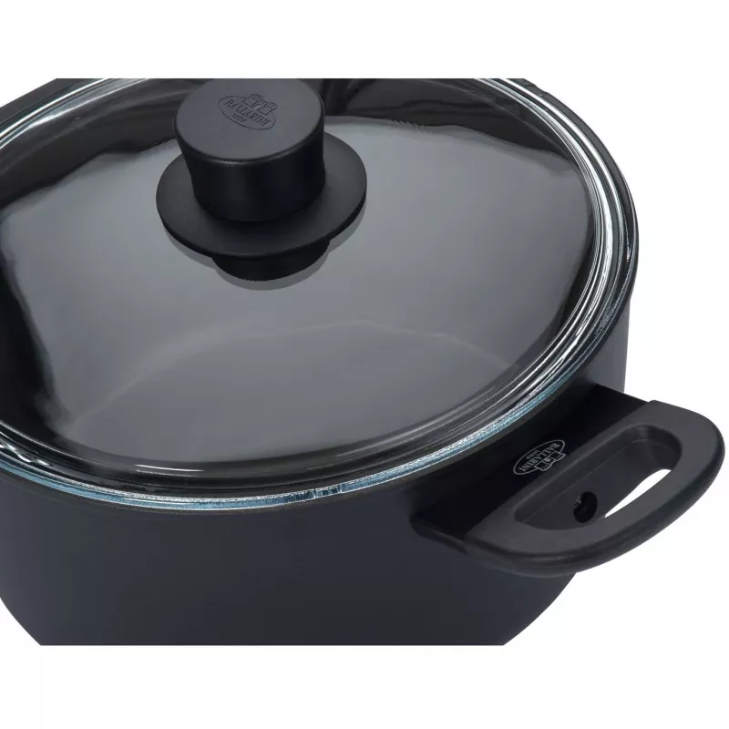BALLARINI 75002-921-0 pentola rotonda nera alluminio 24 cm