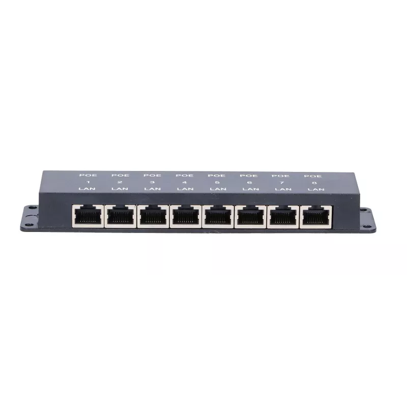 Extralink iniettore PoE 8 porte, 8x 100 Mb/s RJ45