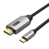 Cavo Vention USB-C a HDMI CRBBH – 2 m, 4K@60Hz, nero, USB-C a HDMI