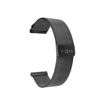 Cinturino in mesh per smartwatch FIXED FIXMEST-22MM-BK Quick Release 22 mm nero