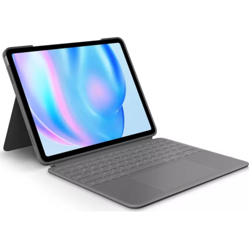 Logitech Combo Touch - custodia con tastiera e folio - con trackpad - retroilluminata - Apple Smart Connector - Q