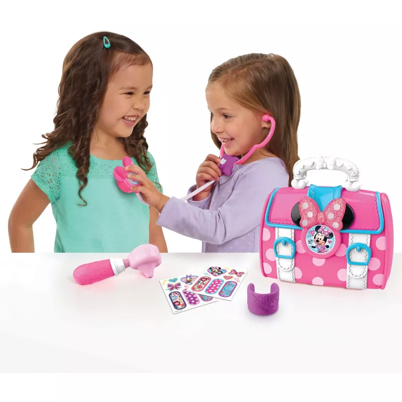 Disney Junior Minnie Mouse Bow-Care set valigetta del dottore, giocattolo per bambini