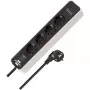 Prolunga elettrica Brennenstuhl 1153240126 1,5 m 4 uscite AC per interni nero bianco