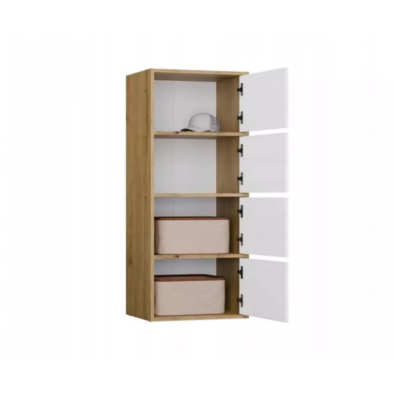 Comodino ALMA rovere artisan/bianco