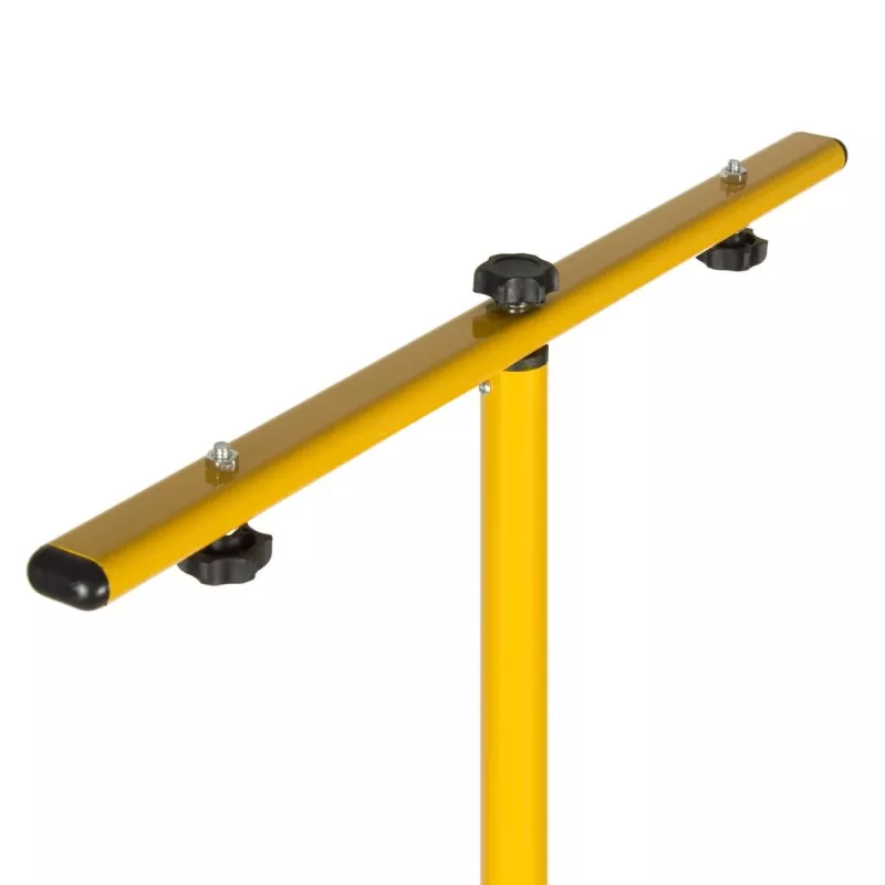 Stativo MACLEAN MCE583 regolabile in altezza per fari, struttura in metallo, giallo