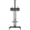 Hagor 8209 HP Twin Stand supporto mobile da pavimento per display da 32-55 pollici (81-140 cm), 45 kg, regolabile in altezza, nero