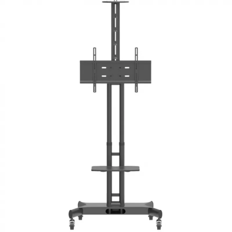 Hagor 8209 HP Twin Stand supporto mobile da pavimento per display da 32-55 pollici (81-140 cm), 45 kg, regolabile in altezza, nero