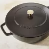 Staub Chistera 40511-472-0 brasiera 28 cm, rotonda, in ghisa, 3,7 l, nera
