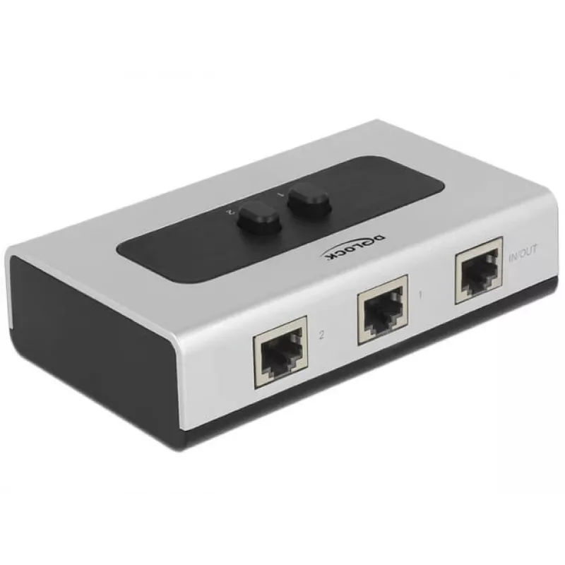 Hub DeLOCK 87673 1000 Mbit/s nero grigio