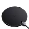 Caricabatterie Baseus CCED000001 per dispositivi mobili cuffie, smartphone nero USB ricarica wireless per interni