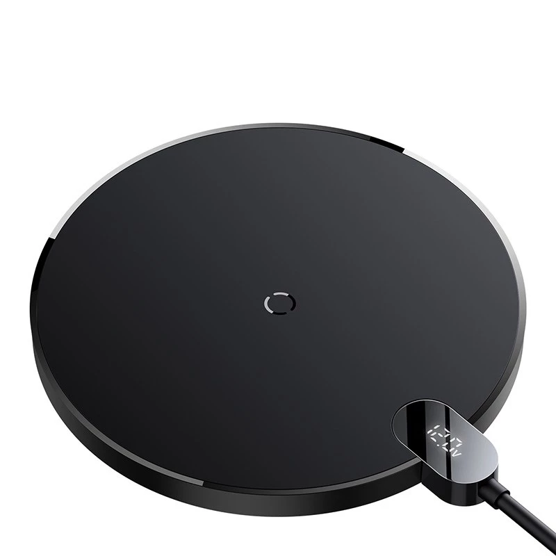 Caricabatterie Baseus CCED000001 per dispositivi mobili cuffie, smartphone nero USB ricarica wireless per interni