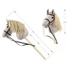 Cavallo a bastone in peluche Milly Mally 6626 grigio chiaro – peluche milly mally, cavallo a bastone per cavalcare