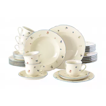 Servizio da tavola SELECT Marie-Luise Streublume per 6 persone, modello 001.763364, servizio in porcellana