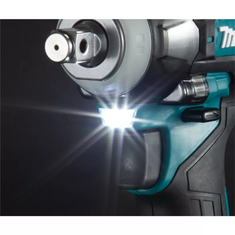 Makita TW004GZ XGT avvitatore a massa battente a batteria 40 V, 1/2 pollice, 3200 giri/min, 350 Nm, senza batteria e caricabatterie, blu/nero