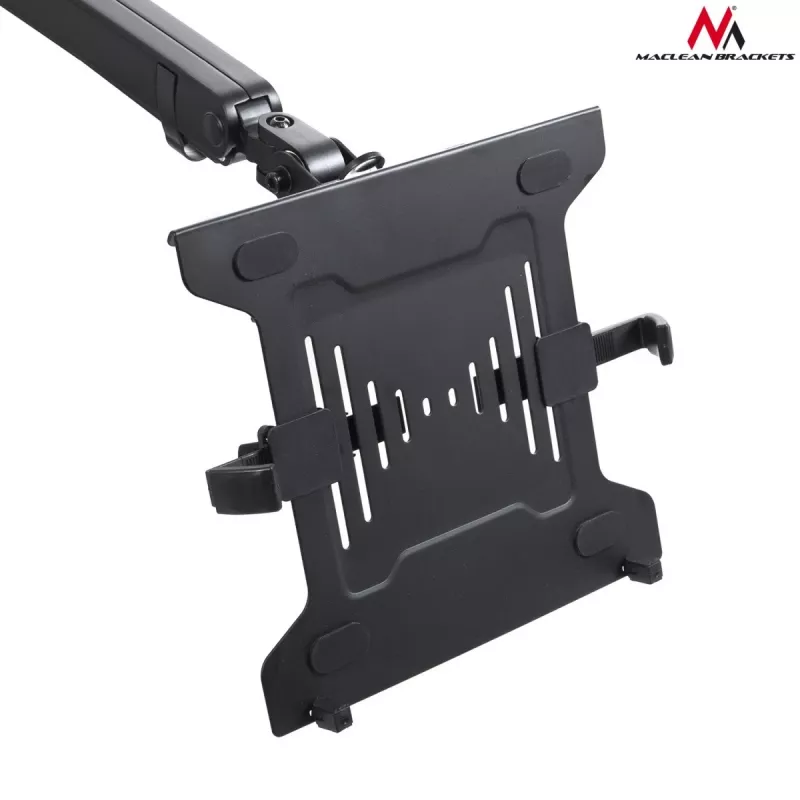 Supporto da tavolo doppio per monitor e laptop MACLEAN MC-813 per schermi 17–32 pollici, VESA 75x75/100x100