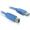 Cavo USB DeLOCK 82434 1,8 m USB A USB B blu
