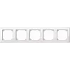Merten M-Smart 478519 cornice a 5 posti, bianco polare lucido