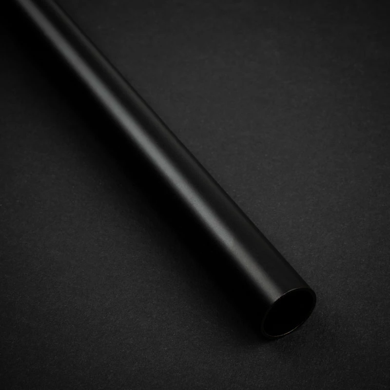 Tubo rigido 14 mm OD, 500 mm — BitsPower Bitspower None Chamfer ottone, nero carbone