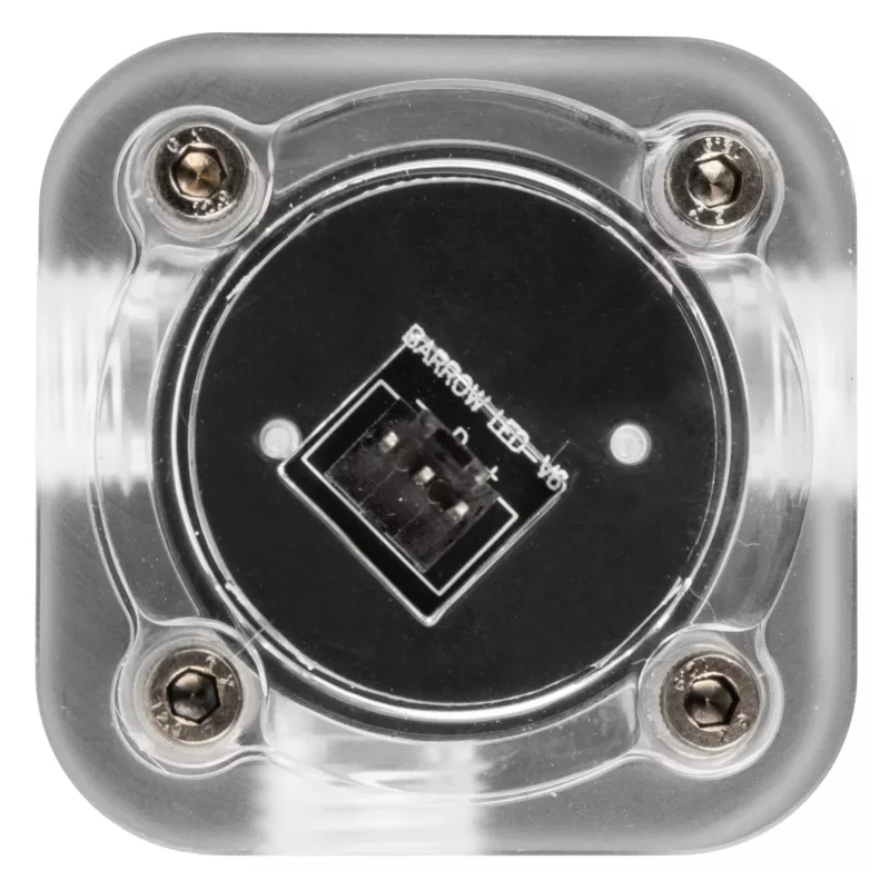 Flussometro Barrow SLFV2-RGB W ARGB bianco – sensore di flusso per raffreddamento a liquido per circuiti PC