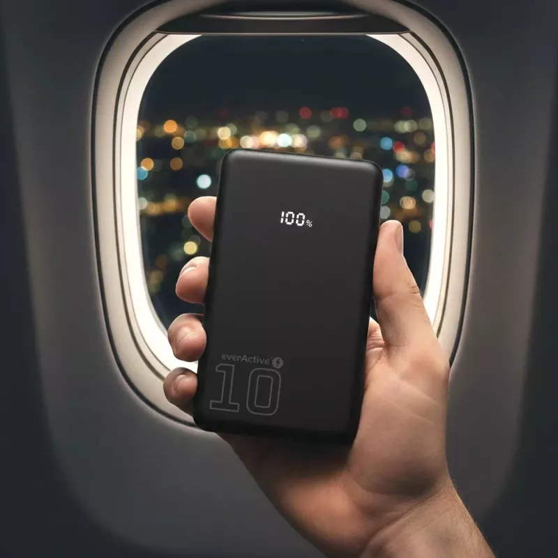 Powerbank portatile everActive EB-11QB 10.000 mAh, 2× USB-C 20W (QC4.0)