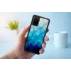 Custodia protettiva iKins per Samsung Galaxy S20+ — blue lake finitura nera