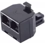 ShiverPeaks BS71230 adattatore telefonico, spina RJ-11 (6P4C) a 2x presa RJ-11
