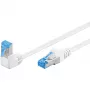 Cavo patch di rete GOOBAY 51563 Cat6a S/FTP (S-STP) 0,5 m RJ-45 bianco/blu