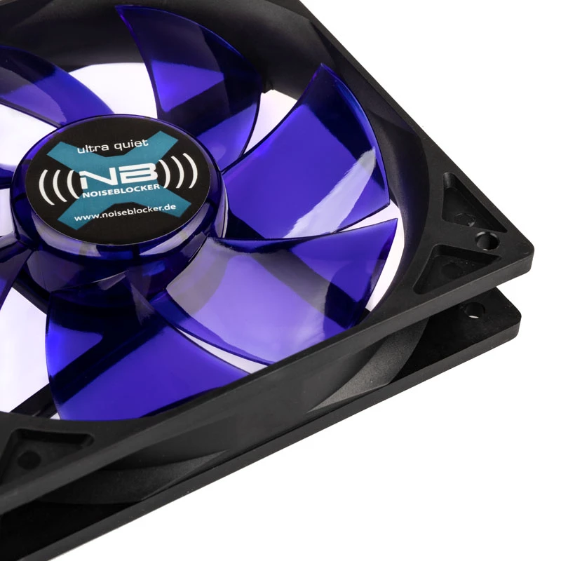 Ventola per case NoiseBlocker BlackSilentFan XLP 120 mm, 2000 U/min, 128 m³/h, 31 dB, 4,5 V, nero
