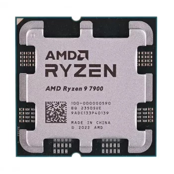 Processore AMD Ryzen 9 7900 12C/24T, 3,7-5,4 GHz, 64 MB, 65 W, AM5