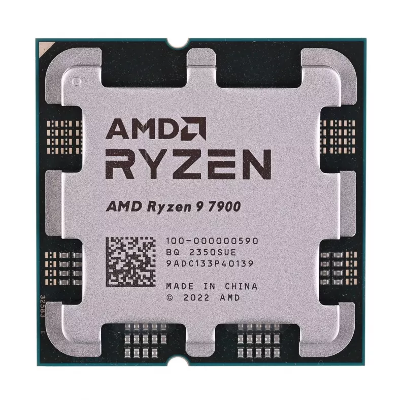 Processore AMD Ryzen 9 7900 12C/24T, 3,7-5,4 GHz, 64 MB, 65 W, AM5